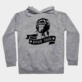 punk rock monkey Hoodie